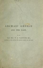 Cover of: Archaic Greece and the East