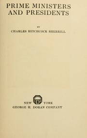 Cover of: Prime ministers and presidents by Sherrill, Charles Hitchcock