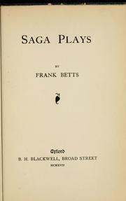 Cover of: Saga plays