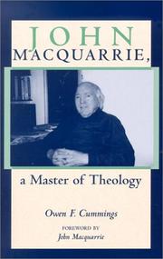 Cover of: John Macquarrie, a Master of Theology