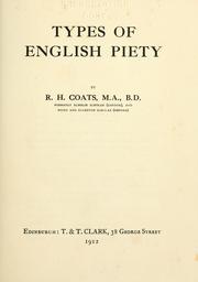 Cover of: Types of English piety