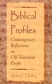 Cover of: Biblical Profiles: Contemporary Reflections on Old Testament People