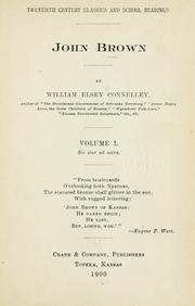Cover of: John Brown by Connelley, William Elsey