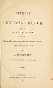 Cover of: reproof of the American church