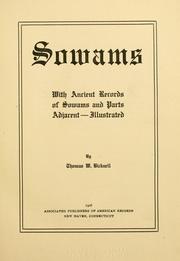 Sowams; with ancient records of Sowams and parts adjacent--illustrated by Thomas Williams Bicknell