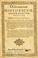 Cover of: Dictionarium historicum, geographicum, poeticum ...