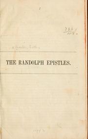 The Randolph epistles by Seth Barton