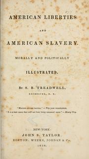 Cover of: American liberties and American slavery.