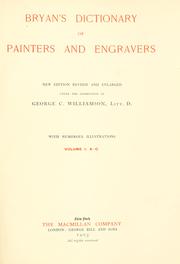 Cover of: Bryan's dictionary of painters and engravers.
