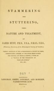 Cover of: Stammering and stuttering by James Hunt, James Hunt