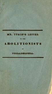 Cover of: The doctrines of the "abolitionists" refuted by J. Washington Tyson