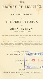 Cover of: The history of religion. by John Evelyn