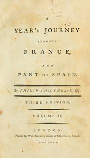 Cover of: A year's journey through France, and part of Spain.