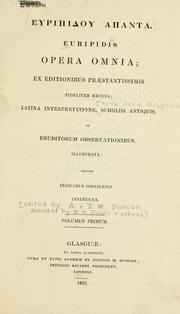 Cover of: Euripidou apanta. = by Euripides