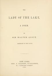 Cover of: The lady of the lake by Sir Walter Scott