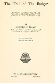 Cover of: The trail of the badger by Sidford Frederick Hamp