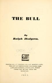 Cover of: The bull