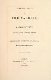 Cover of: Illustrations of the Vaudois: in a series of views