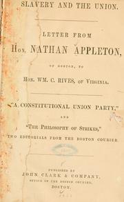 Cover of: Slavery and the union.