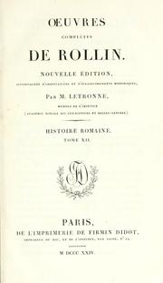 Cover of: OEuvres complètes by Charles Rollin, Charles Rollin