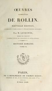 Cover of: OEuvres complètes by Charles Rollin, Charles Rollin