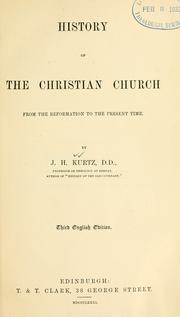 Cover of: History of the Christian Church from the Reformation to the present time.