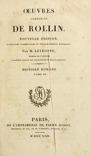 Cover of: OEuvres complètes by Charles Rollin
