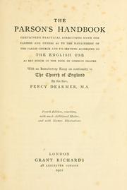 Cover of: The parson's handbook by Percy Dearmer