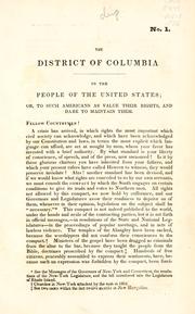 Cover of: To the people of the United States: or, To such Americans as value their rights, and dare to maintain them.