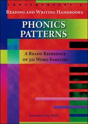 Cover of: Phonic Patterns: A Ready Reference of 321 Word Families