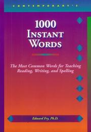 Cover of: 1,000 Instant Words by Edward Fry