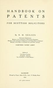 Cover of: Handbook on patents for Scottish solicitors