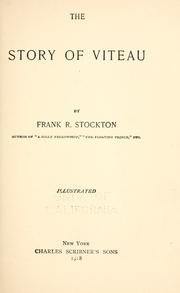 Cover of: The story of Viteau by T. H. White