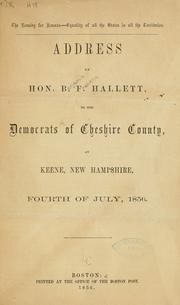 The remedy for Kansas by Hallett, Benjamin Franklin