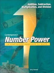 Cover of: Contemporary's number power: addition, subtraction, multiplication, and division