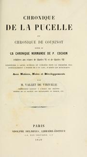 Chronique de la Pucelle by Cousinot, Guillaume de Montreuil