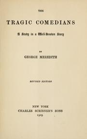 Cover of: The tragic comedians . by George Meredith