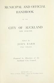 Cover of: Municipal and official handbook of the City of Auckland, New Zealand. by Auckland (N.Z.)