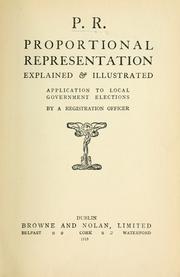 Cover of: P.R. by Registration officer.