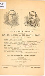 Cover of: Campaign songs dedicated to Hon. Wm. by Stewart, James Munroe