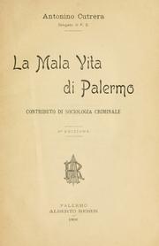 La mala vita di Palermo by Antonino Cutrera