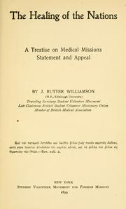 Cover of: The healing of the nations by J. Rutter Williamson