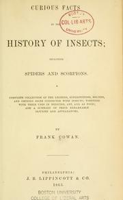 Cover of: Curious facts in the history of insects by Frank Cowan