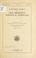 Cover of: Inaugural address of Vice President Thomas R. Marshall.