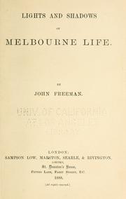 Cover of: Lights and shadows of Melbourne life.