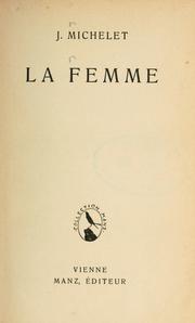 Cover of: La femme