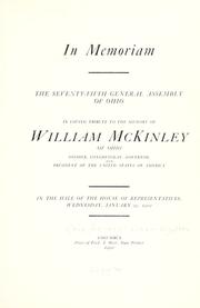 Cover of: In memoriam by Ohio. General assembly, 1902