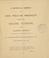 Cover of: A memorial address on Hon. William McKinley, before the Masonic veterans in the masonic temple, Sixth avenue and Twenty-third street, N. Y.