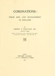 Cover of: Coronations : their rise and development in England