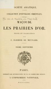 Cover of: Les prairies d'or